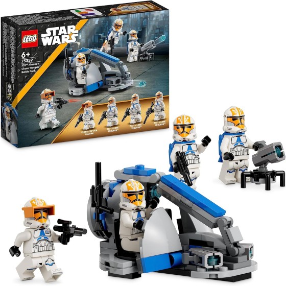 LEGO Star Wars 332nd Ahsoka Company Clone Troopers Battle Pack - The Clone Wars Building Kit with Speeder Vehicle Tenon Launcher and Minifigures